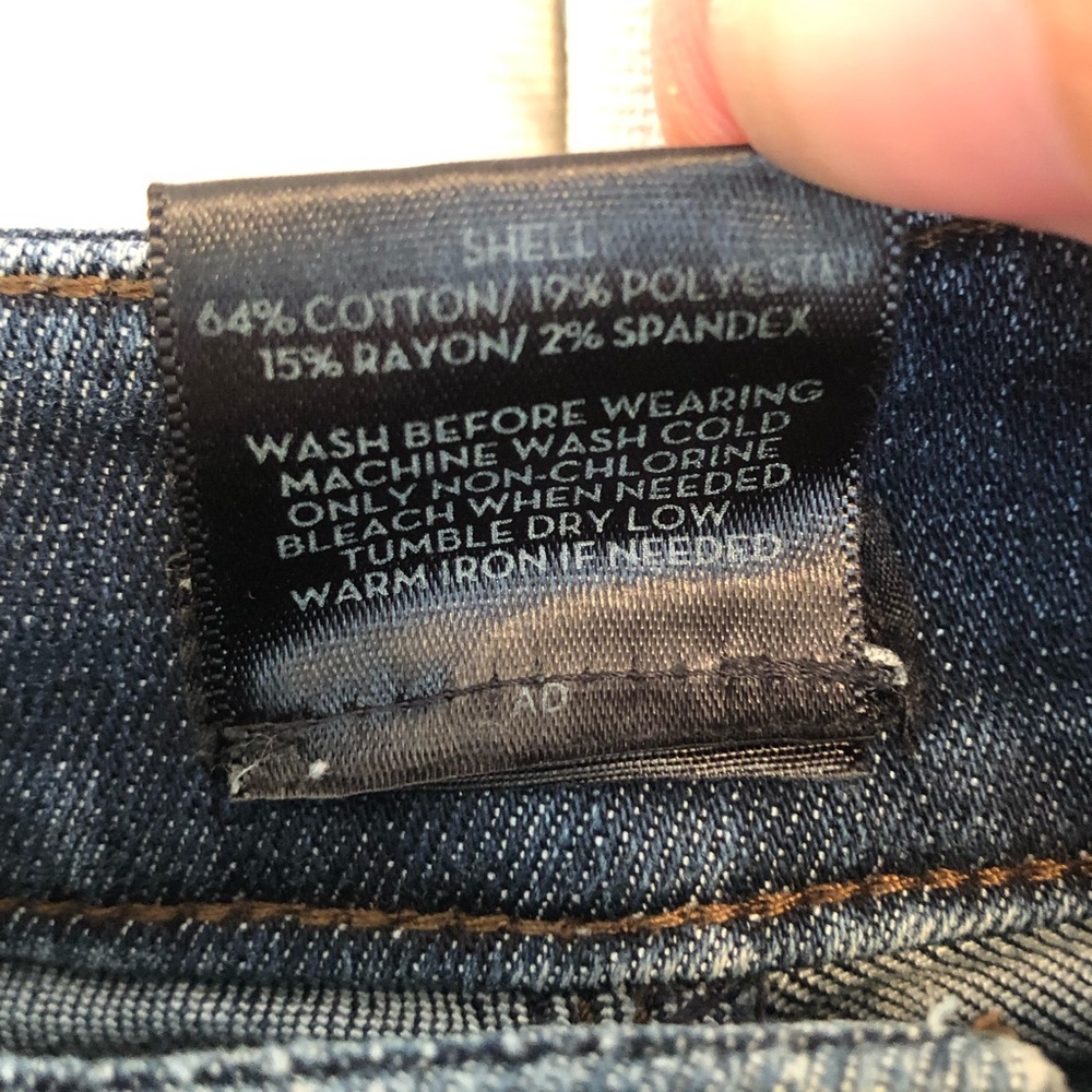 26. Ann Taylor Dark Wash Denim Pant - Picture 3 of 11